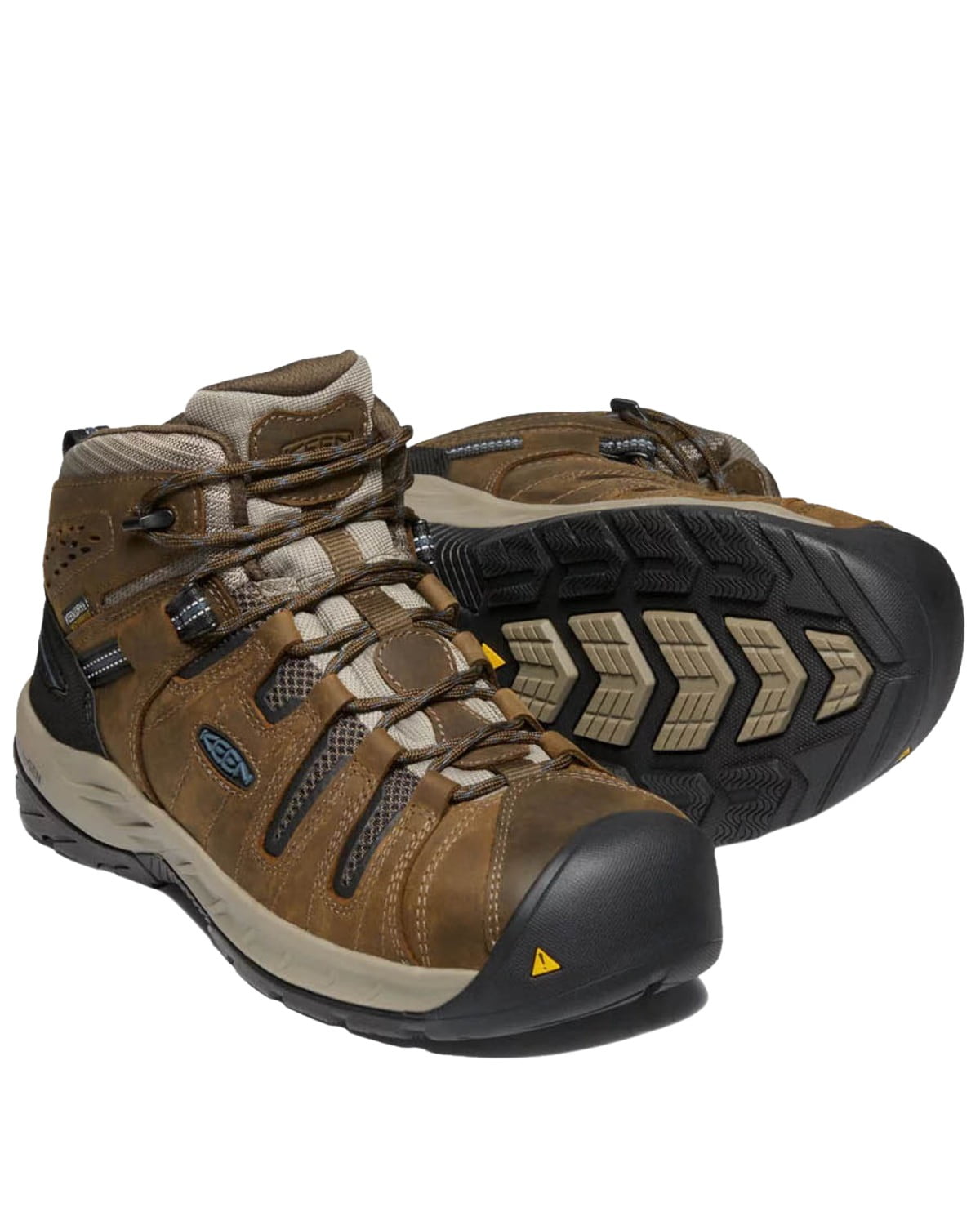 KEEN Utility Men\'s Flint II Steel Toe Boots Sz 15 D Brown Mid Lace‎ Up Combat Flint II Mid Soft Toe Boots - MJ Footwear main image 2