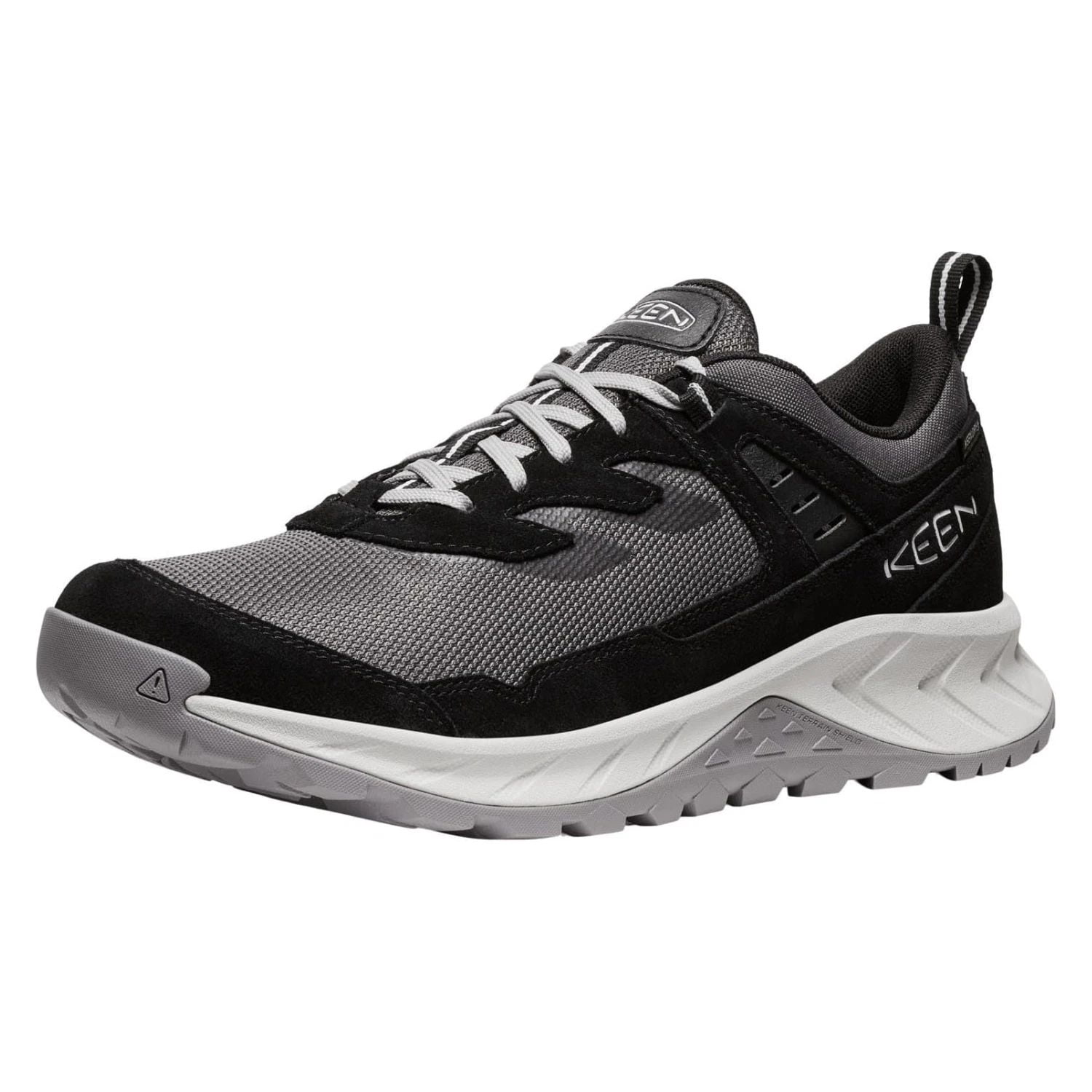 Keen Men's Hightrail Waterproof Hiking Shoes, Black/Vapor, Size 9.5