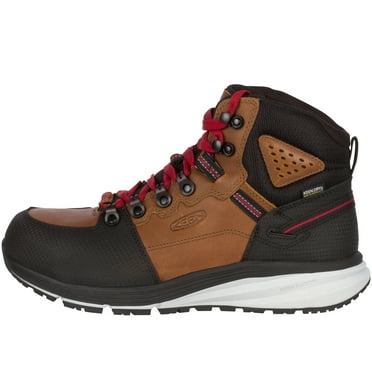 Keen Men's Hook Waterproof Work Shoes Carbon Toe Brown 10 EE  US