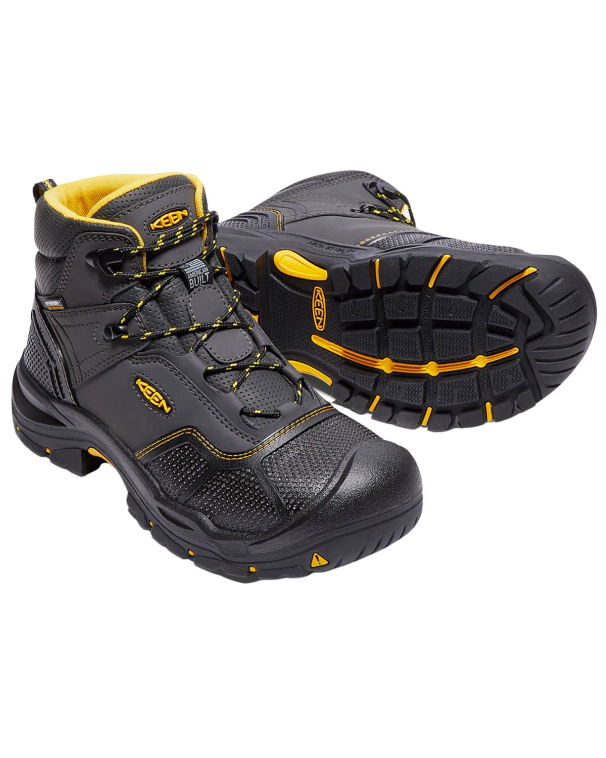 Keen Men s Logandale 6 Waterproof Work Boot Steel Toe Black 14 EE US Walmart Business Supplies