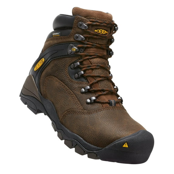 Keen Men's Louisville Waterproof Work Boot Steel Toe Brown 9.5 EE US
