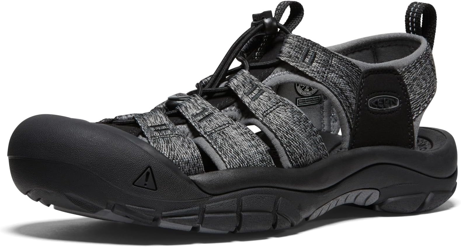 Keen Men's Newport H2 Sandal, Black/Steel Grey, Size 11.5