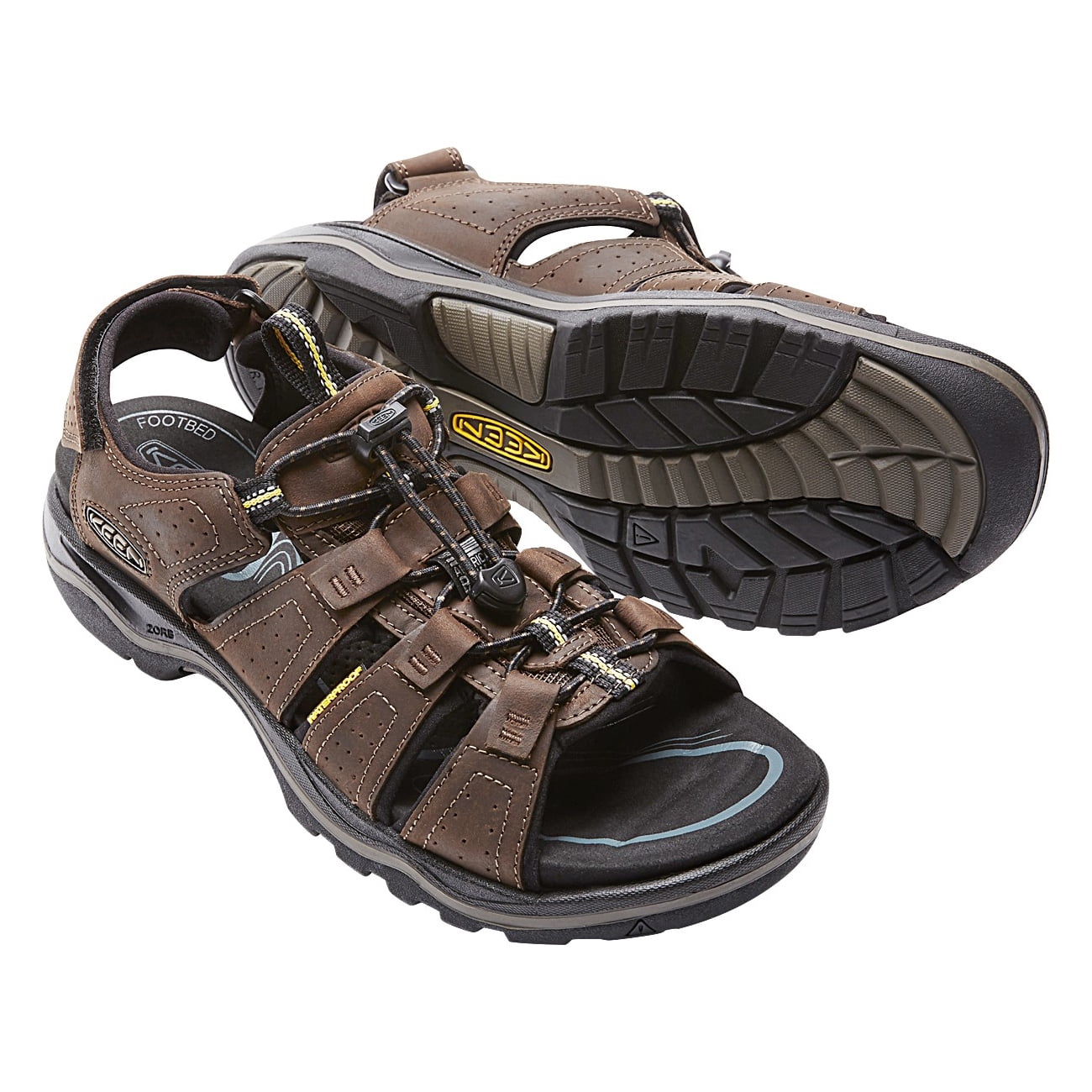 Keen Men s Rialto Open Toe Adjustable Fashion Sandals Dark Earth