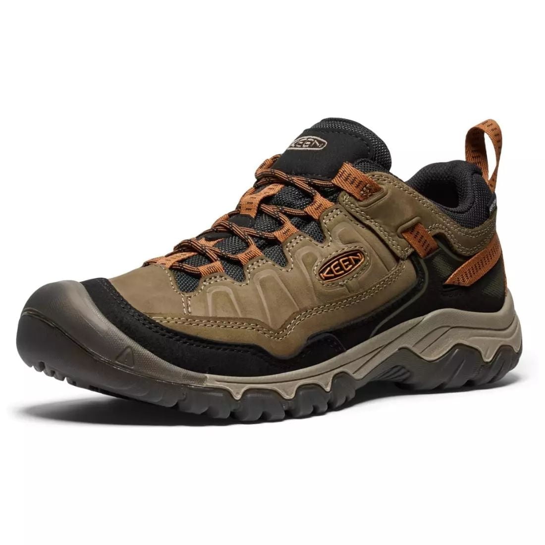 Keen Men's Targhee IV Waterproof Hiker Shoes, Turtle Brown, Size 11