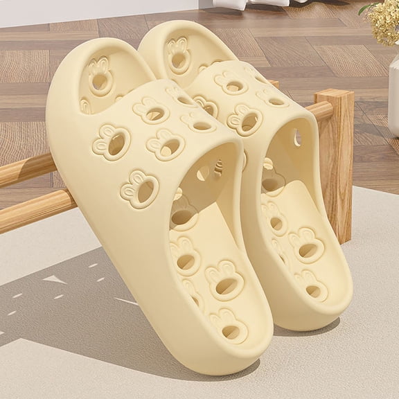 Keen Sandals For Women Spring And Summer Casual Bathroom Home Odorless Indoor Household Drying Slippers Sandals For Women Size 5.5 - Yellow