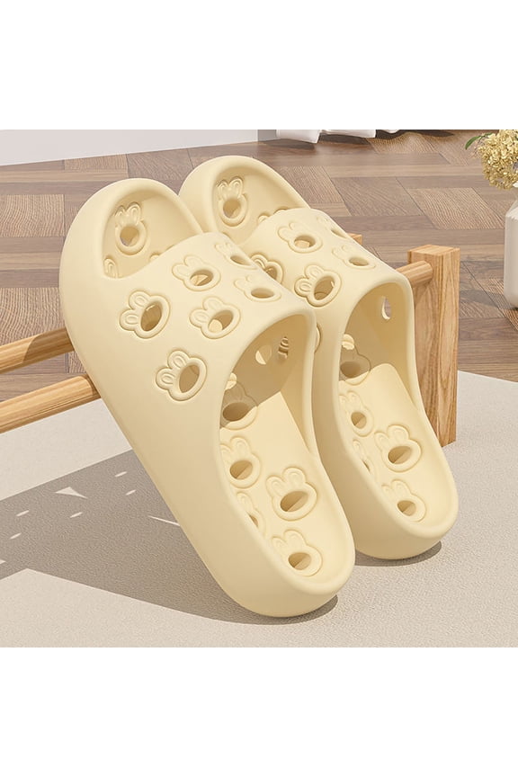 Keen Sandals For Women Spring And Summer Casual Bathroom Home Odorless Indoor Household Drying Slippers Sandals For Women Size 5.5 - Yellow