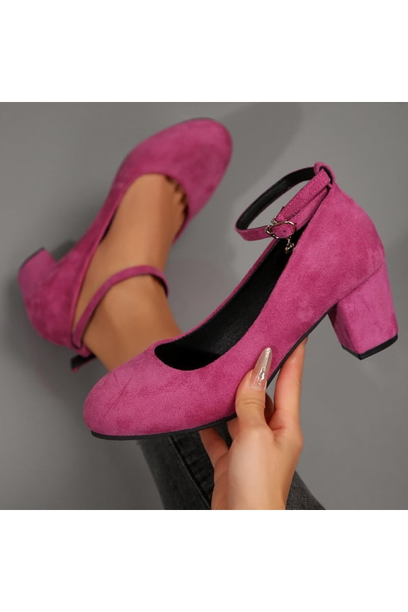 Keen Sandals For Women Spring And Summer Casual Versatile Mary Shoes Low-Cut Shoes Solid Color Round Toe Closed Toe Buckle Heel High Heels Sandals For Women Size 6