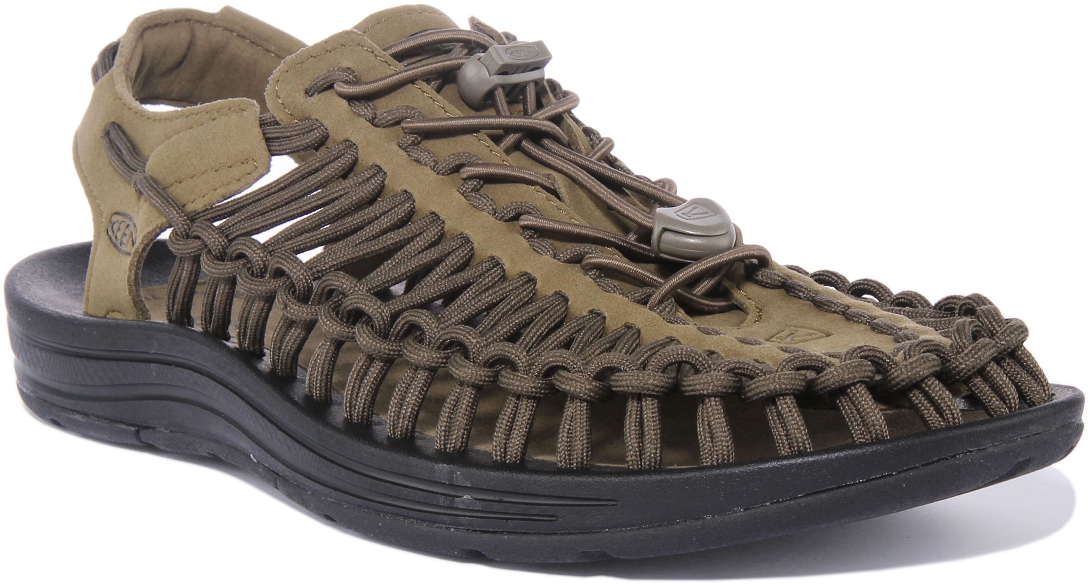 Keen Uneek Men's Polyester Two Cord Sandal In Olive Size 10.5