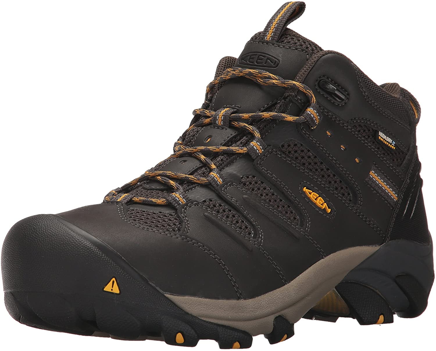 Keen Utility Lansing Mid Waterproof Steel Toe Work Boots Mens 12EE Raven/Olive KEEN Utility LANSING MID WP Boots Raven / Tawny Olive  main image 3