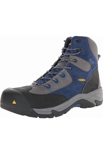 Keen Utility Men\'s Rainier Mid Ensign Blue/Gargoyle Boot Amazon.com | Keen Utility Mens Rainier Mid Ensign Blue  main image 4