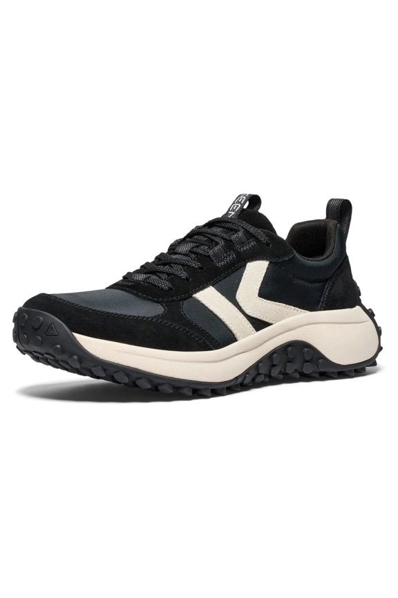 Women's KS86 Comfortable Durable Retro Style Sneakers, Black/Birch, Size 7.5