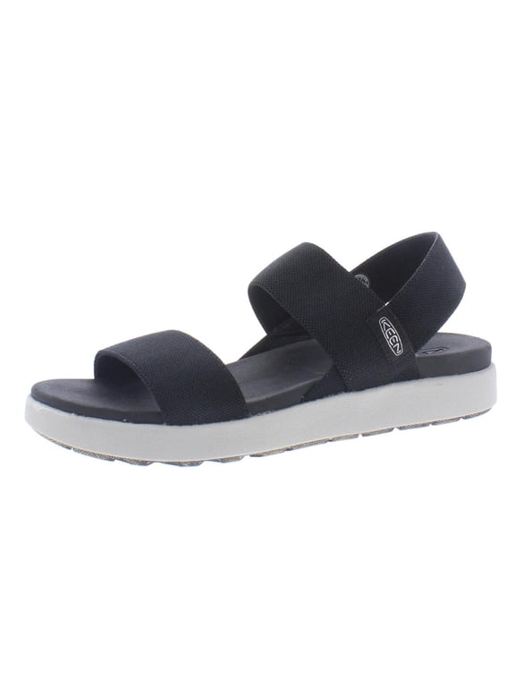 Womens Elle Backstrap Open Toe Sling Back Flat Sandals