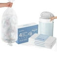 thumbnail image 1 of KeenEcho Diaper Pail Refill Bags (4 Pack) - Recycled Ocean Plastic - for Mini/Classic/Plus Diaper Pails, Holds Up to 1200/1980/2320 Newborn Diapers - Fresh Scent & Odor Control for Baby Parents, 1 of 8