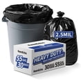 thumbnail image 1 of KeenEcho Heavy Duty Contractor Trash Bags 55-60 Gallon, 30 Count, 2.5Mil Extra Thick, Strong Black Garbage Bags, Leakproof Star Seal for Construction, Yard, Demolition Debris, 1 of 8