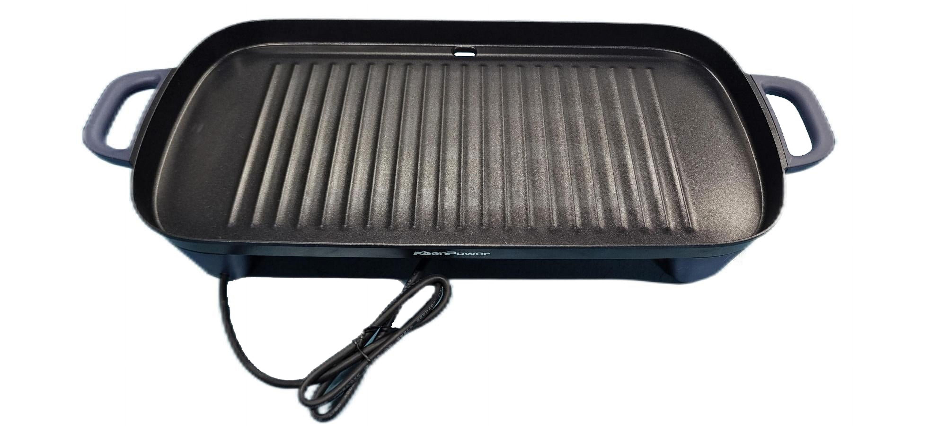 KeenPower Electric Smokeless Indoor Grill, 1600W Fast Heat Up BBQ Grill, Nonstick Cooking