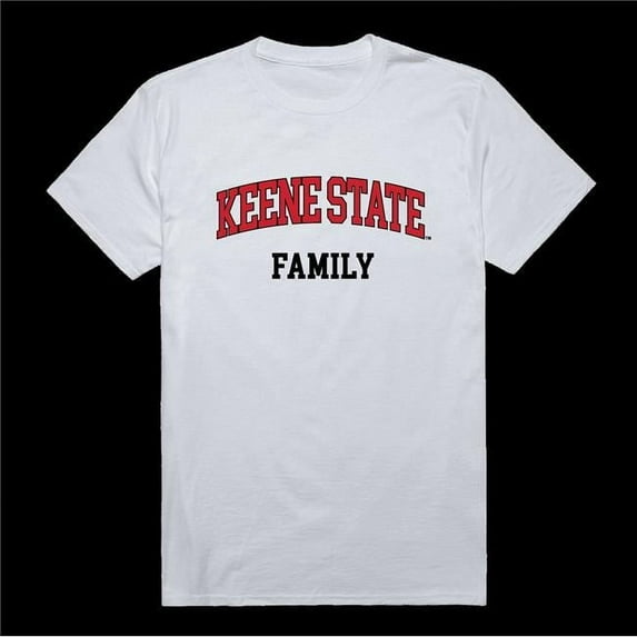 Keene State College Owls Family T-Shirt, White - Extra Large