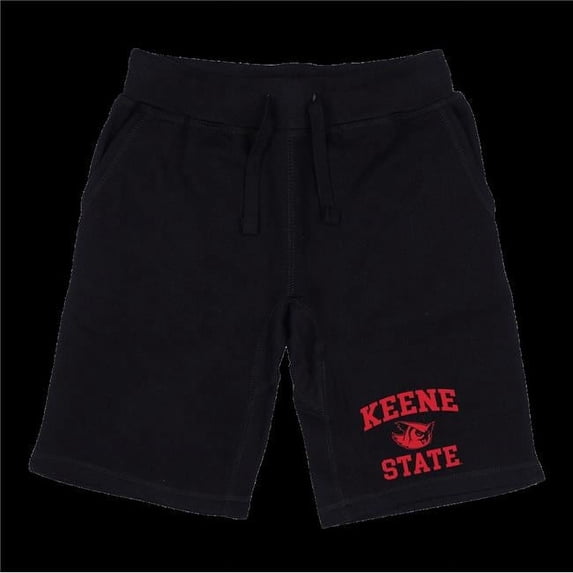 Keene State College Owls Seal Shorts, Black - Extra Large