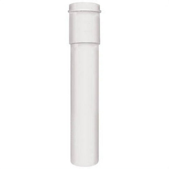 Plumb Pak PVC Extension Tube - Durable, Solvent Weld - 1.5 in x 12 in, White