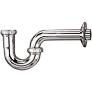 Plumb Pak Keeney 1-1/4 In. x 1-1/4 In. Chrome-Plated 22 Gauge Brass P-Trap 300CK — Standard US Plumbing Rough-In, Drop-In Replacement
