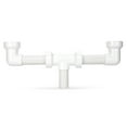 thumbnail image 1 of Keeney 130-16QLK Insta-Plumb Plastic Double Bowl Center Outlet Waste Kit, 1 of 9
