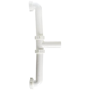 Keeney 130A-16WK 1-1/2-Inch by 16-Inch Center Outlet Continuous Waste Drain Direct Connect, White