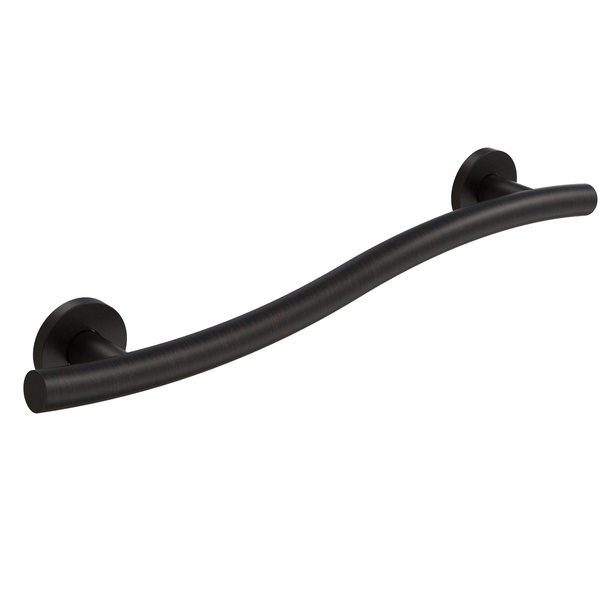 Keeney 24" Wave Designer Stainless Steel Bathroom and Shower Safety Grab Bar, Oil Rubbed Bronze