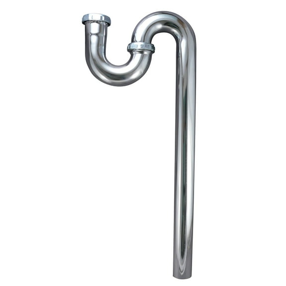 Keeney 332CK Brass S-Trap in Polished Chrome, 1-1/2 x 1-1/2 in.