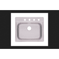 thumbnail image 1 of Keeney  25 x 22 in. Stainless Steel Top Mount One Bowl Kitchen Sink, 1 of 2