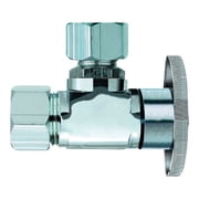 Keeney 2623PCLF 5/8 In. Compression T X 1/2 In. S Compression Brass Angle Valve
