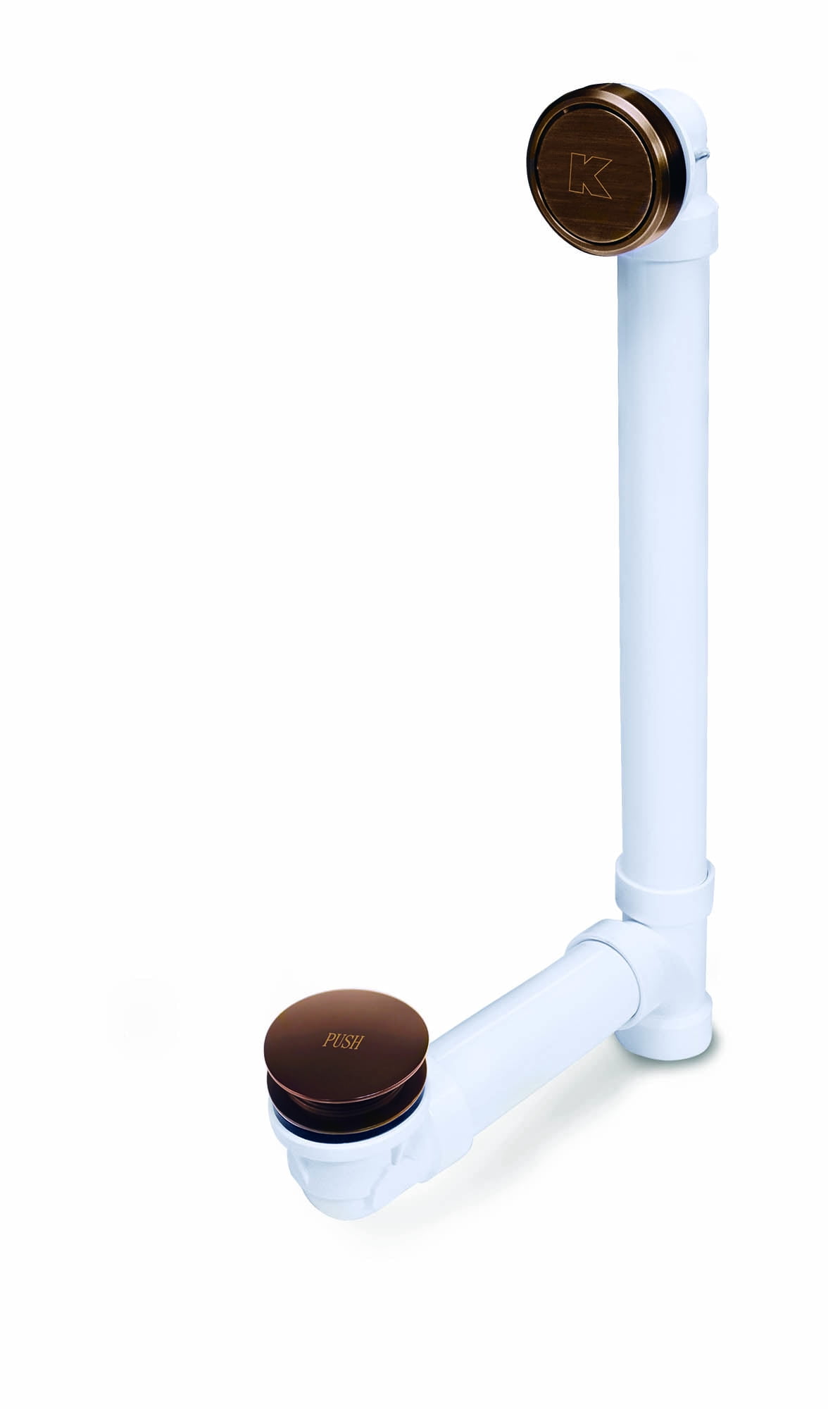 Keeney 630PVCFSBRZ Foot Lok Full Soak Bath Drain, Bronze