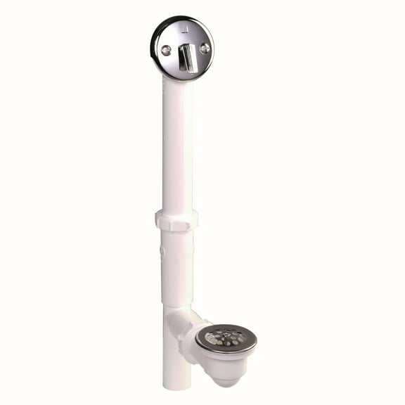 Keeney 64W Trip Lever Style Bath Drain Assembly, Polished Chrome
