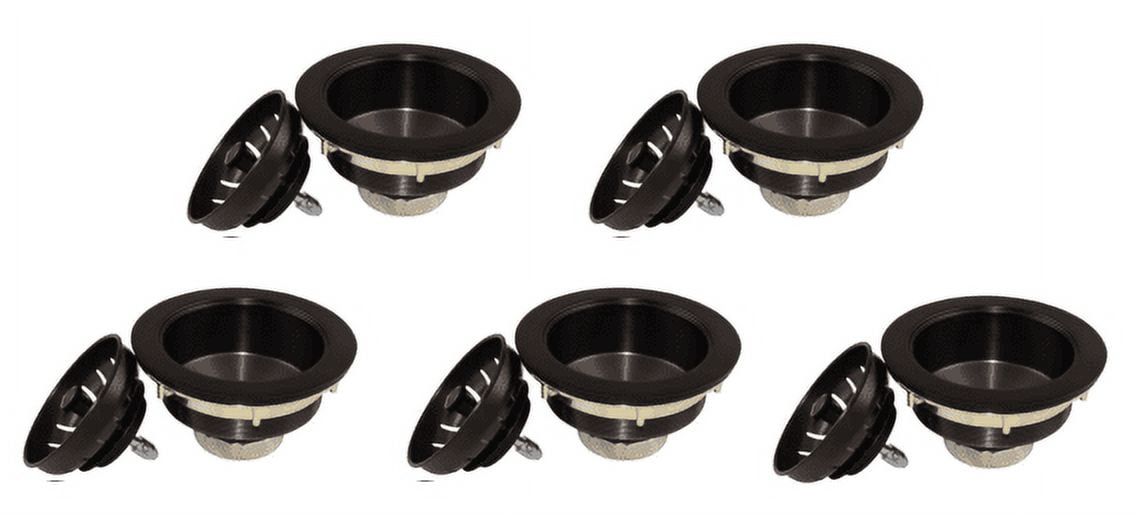 Keeney K1439BRZ Heavy Duty Kitchen Sink Strainer With Power Ball Basket, Bronze 5 pack