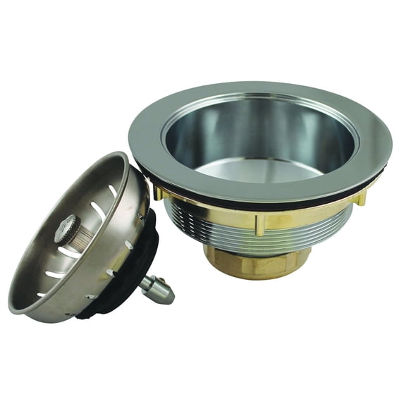 Keeney K1439PC Heavy Duty Kitchen Sink Strainer with Power Ball Basket, Chrome