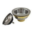 thumbnail image 1 of Keeney K1439SS Heavy Duty Kitchen Sink Strainer with Power Ball Basket, Stainless Steel, 1 of 13