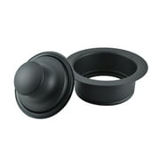Keeney K5417BLK Stainless Steel Garbage Disposal Flange and Stopper, Black