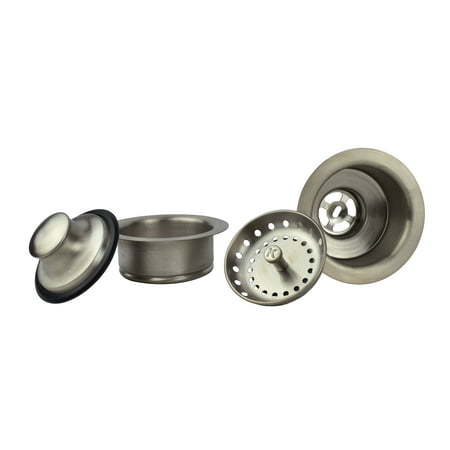 Keeney K5475DSBN Kitchen Sink Strainer and Disposal Flange, Brushed Nickel