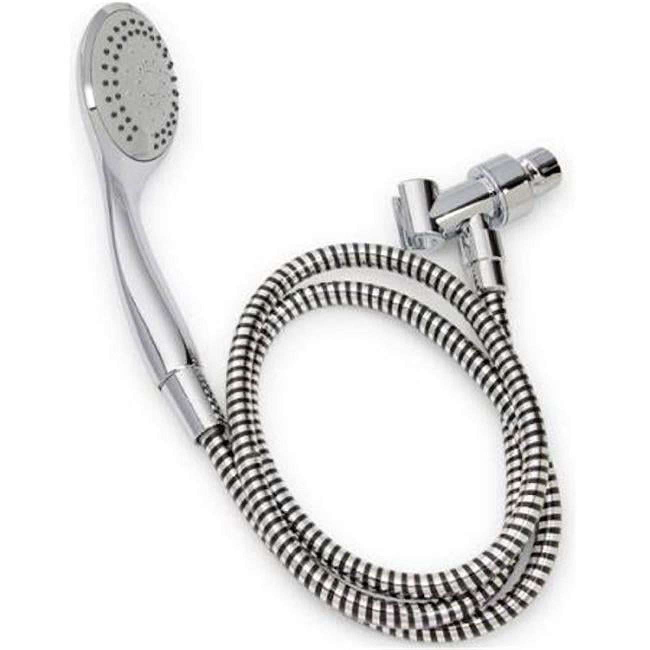 Chrome Wall Mounted Handheld Shower Kit with Flexible Hose