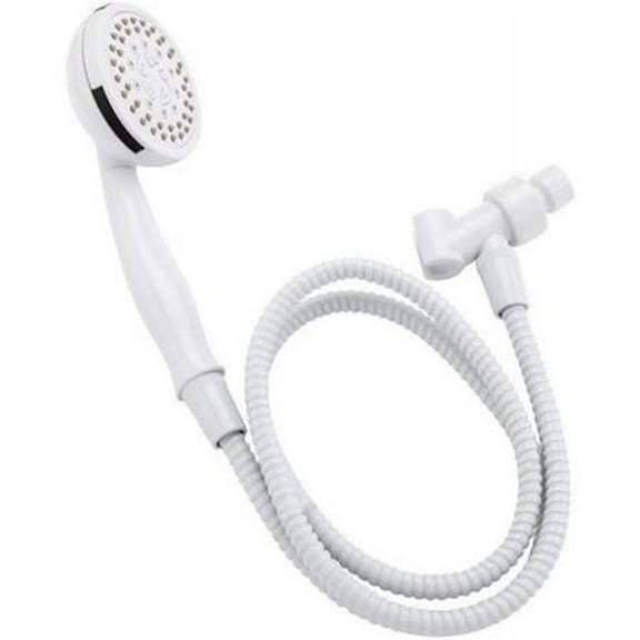 Keeney K745WH Stylewise 5 Function Handheld Shower Kit, White