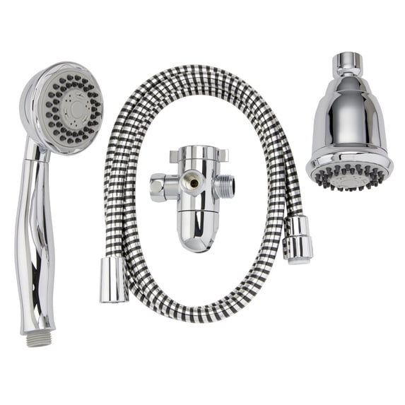 Keeney K750CP Stylewise 3 Function, 3 Way Shower Head Kit, Polished Chrome