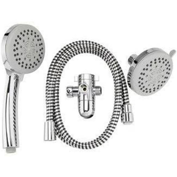 Keeney K751CP Stylewise 5 Function, 3 Way Shower Head Kit, Polished Chrome