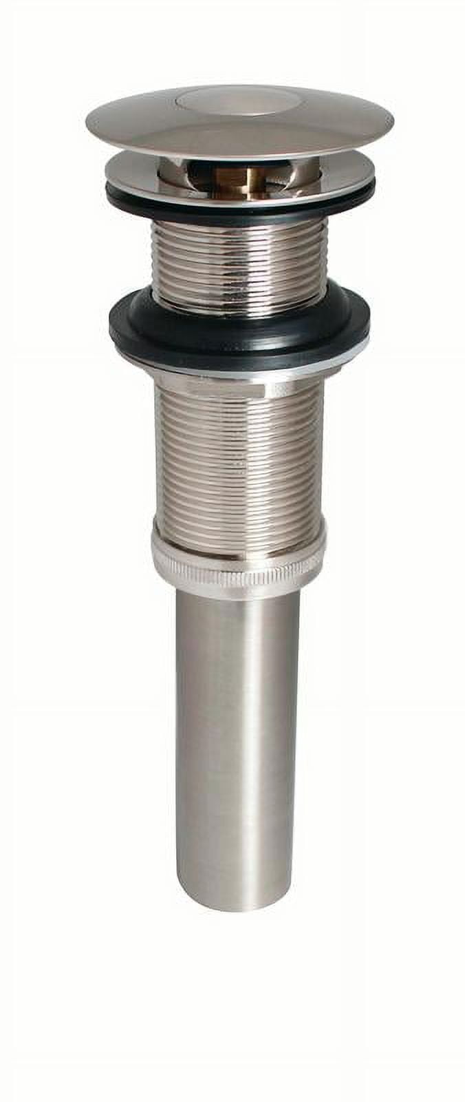 Keeney K82076BN Push Button Bathroom Sink Drain Without Overflow