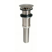 Keeney K820-76BN Push Button Bathroom Sink Drain Without Overflow, Brushed Nickel