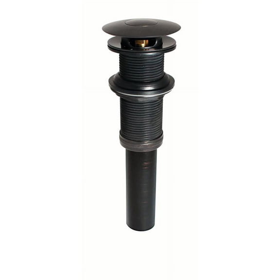 Keeney K82076BRZ Push Button Bathroom Sink Drain Without Overflow, Bronze