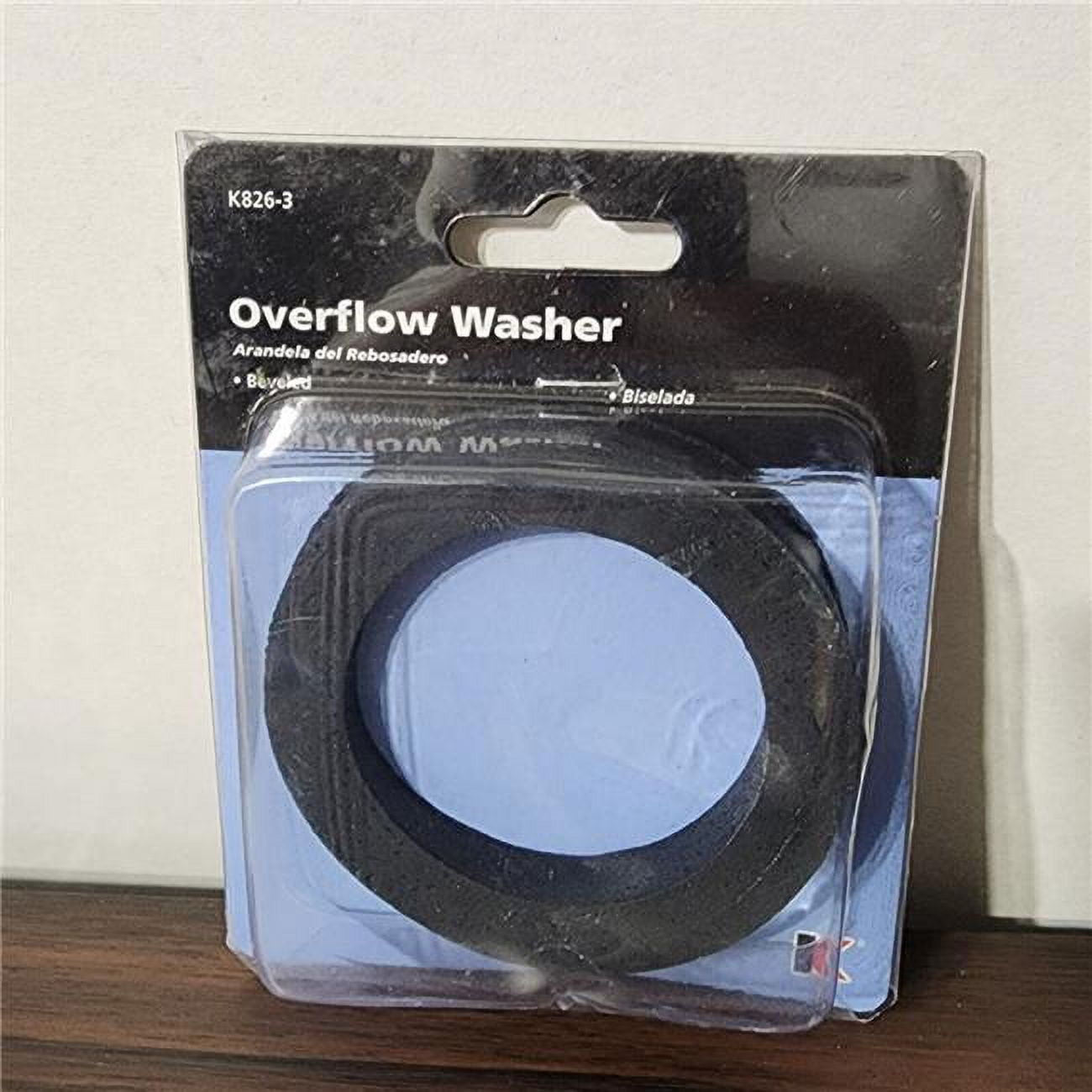 Keeney Manufacturing (K8263) Beveled Tub Overflow Washer Black