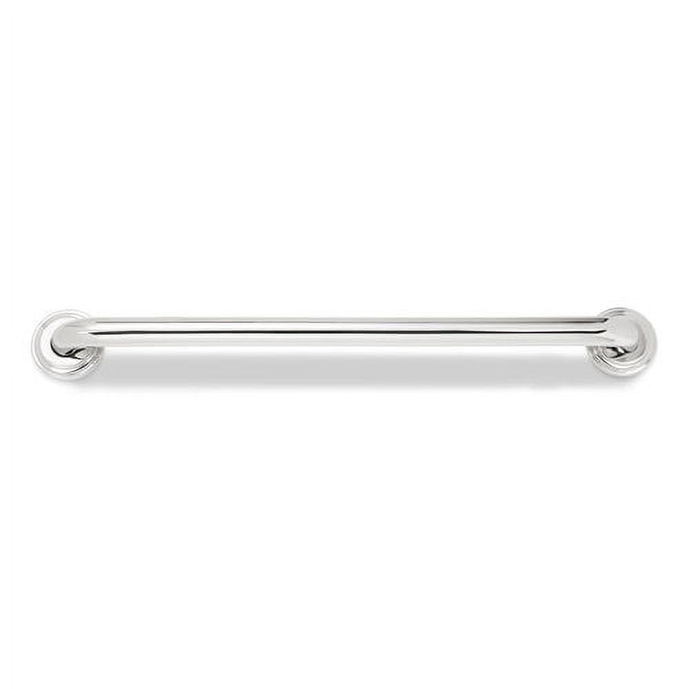 42" Polished Stainless Steel Safety Grab Bar with Designer Flange