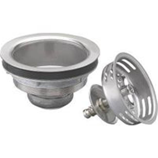 Stainless Steel Twist-to-Lock Kitchen Sink Strainer