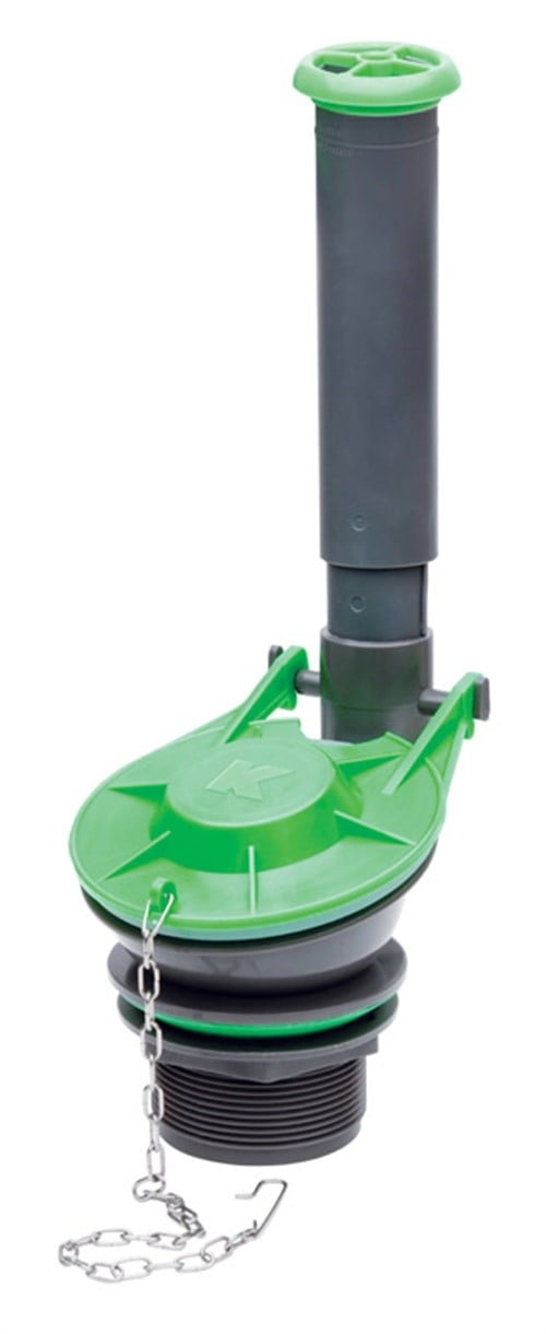 Green and Gray Adjustable High Performance Toilet Flush Valve Kit