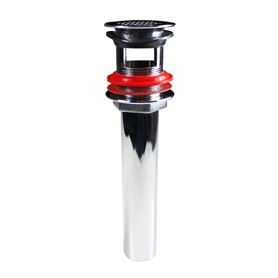 Keeney TruDrain 1-1/4 in. Open Grid Bathroom Sink Drain with Overflow, Polished Chrome