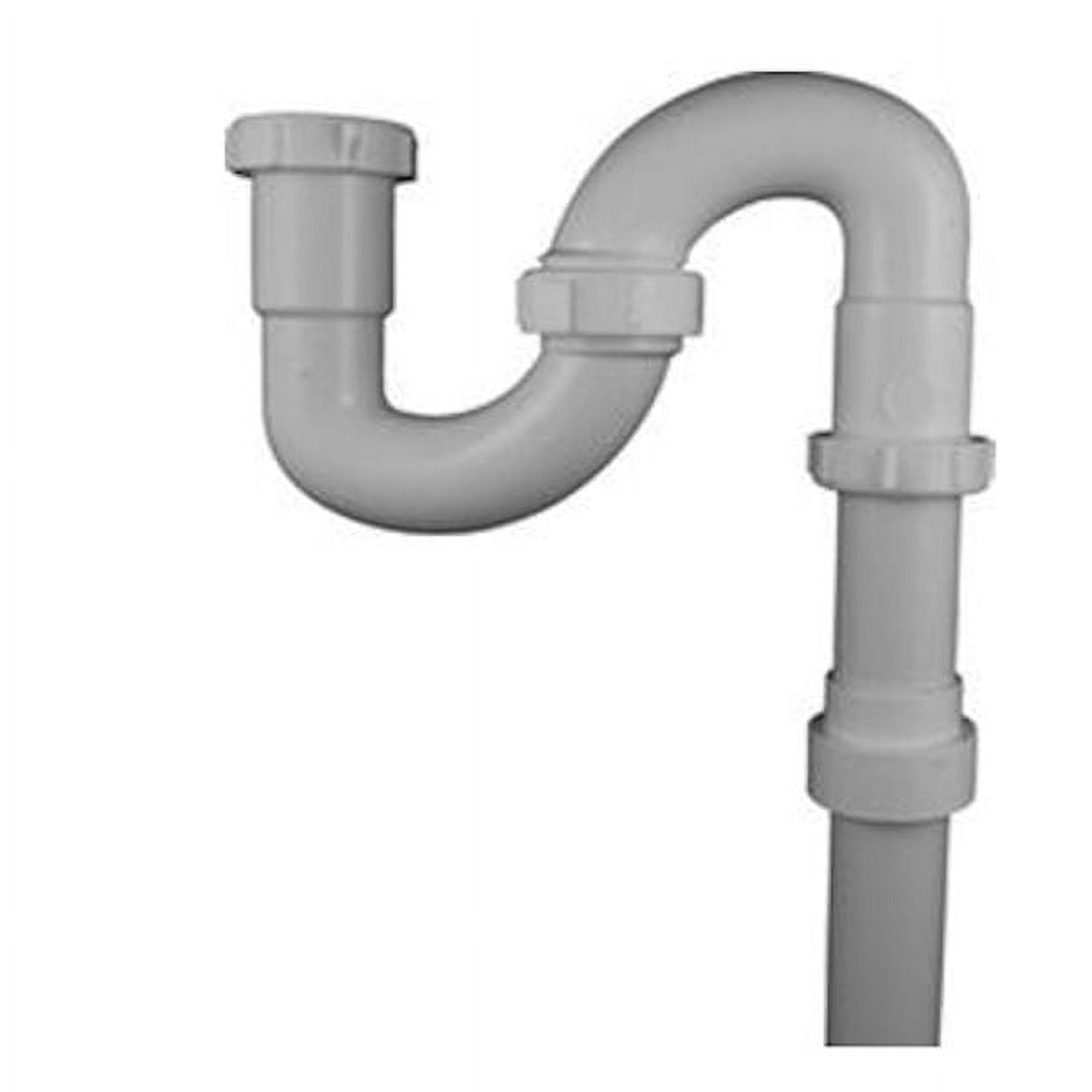 Keeney White Sink Trap with Slip Joint Nut