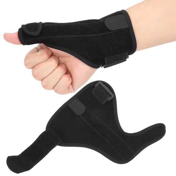 Keenso Adjustable Finger Splint and Wrist Support, Thumb Sports Wrist Spring Anti Sprain Protector Elastic Belt Adjustable Finger Stabilizer Protection Sports Protective Gear